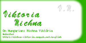 viktoria michna business card